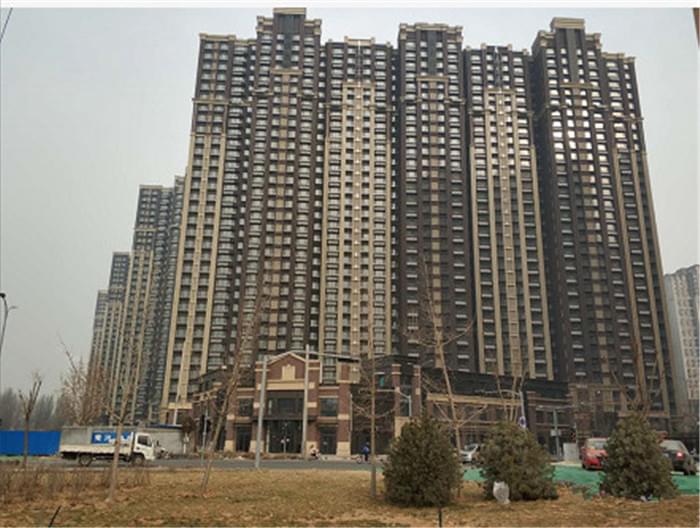 北科建翡翠大觀(guān)仿石灰石涂料外墻裝飾裝修施工項目